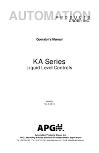 Thumbnail of document Manual - Kari Level Switch